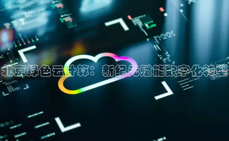 金年会金字招牌在线入口百度数据开放平台北京绿色云计算：新纪元赋能数字化转型